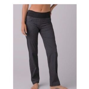 Prana Summit pull-on hiking pants in charcoal gray.